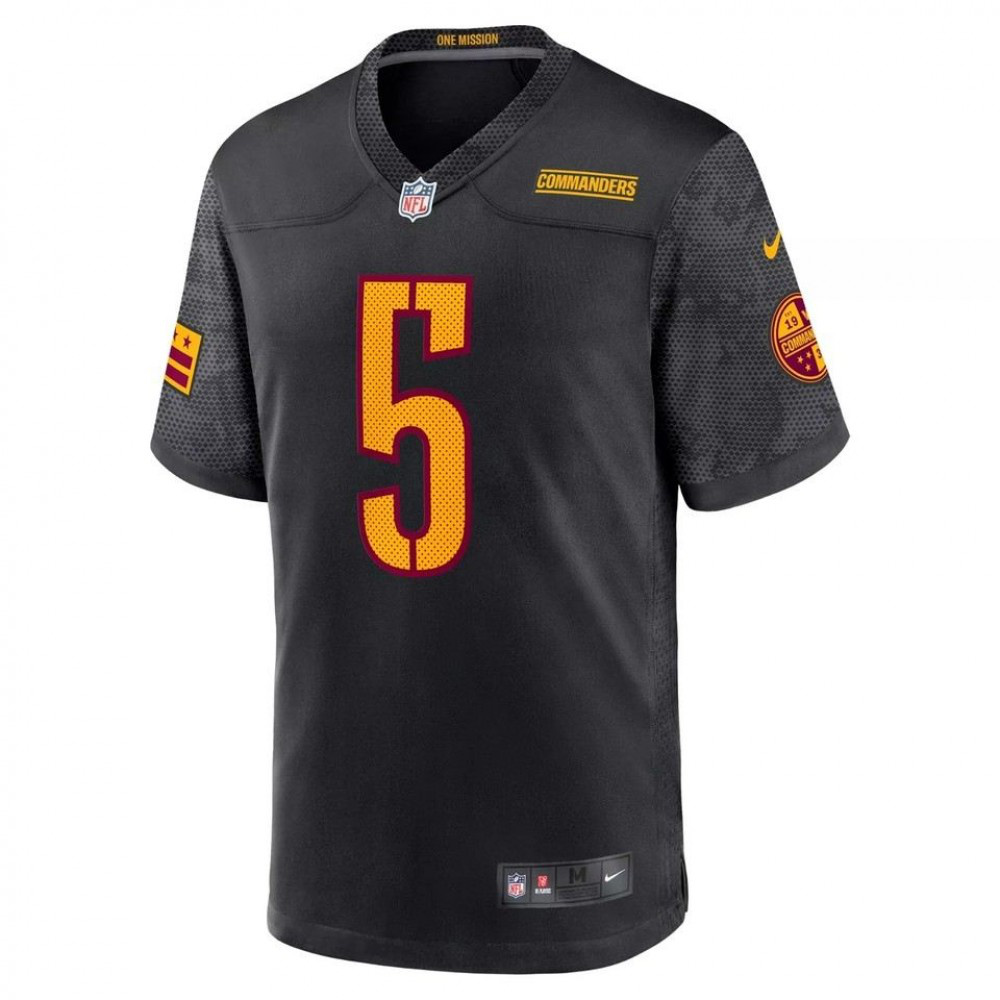 Jayden Daniels Black Washington Commanders Nike Alternate Game Player Jersey-GridironStore